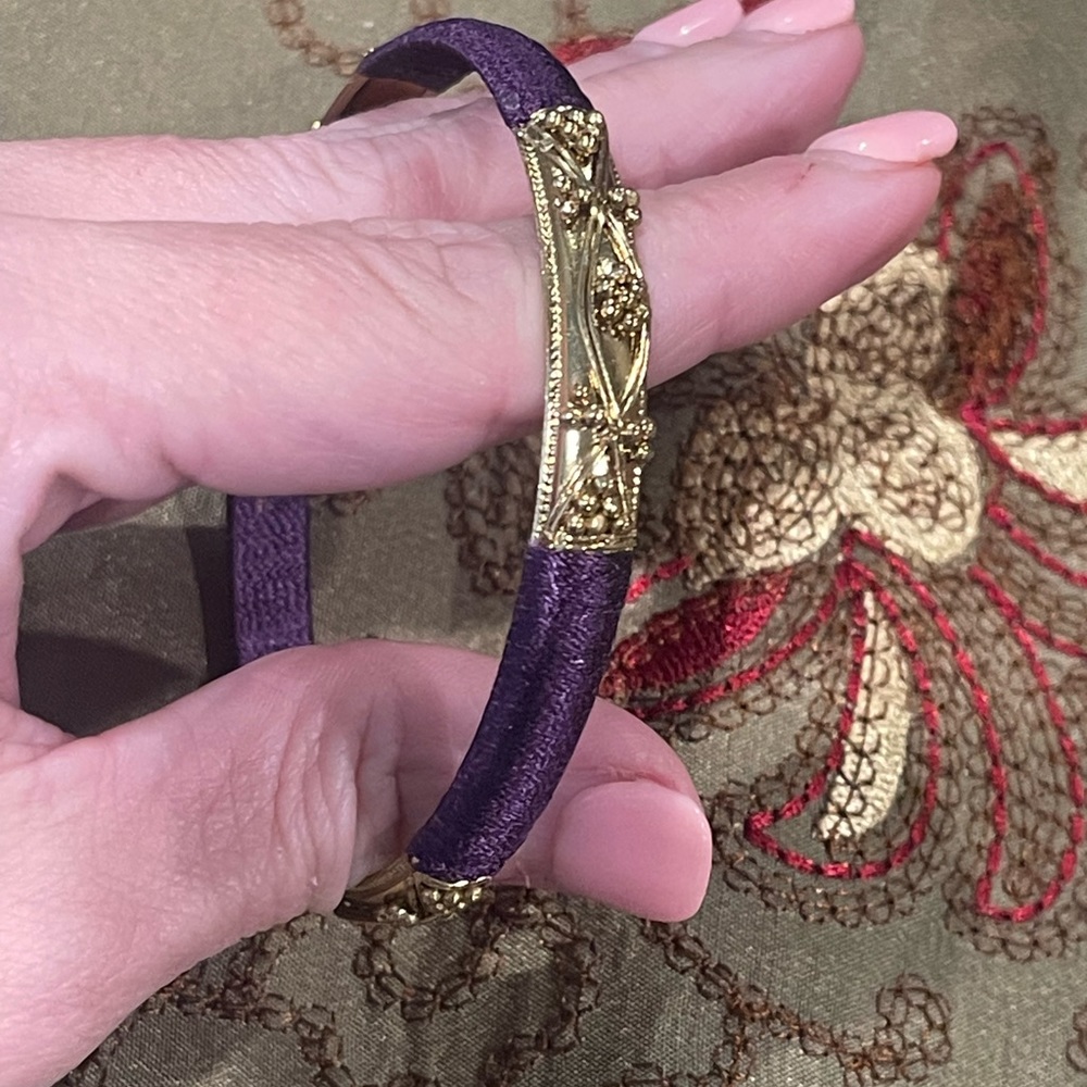 Purple and Gold Bangle
